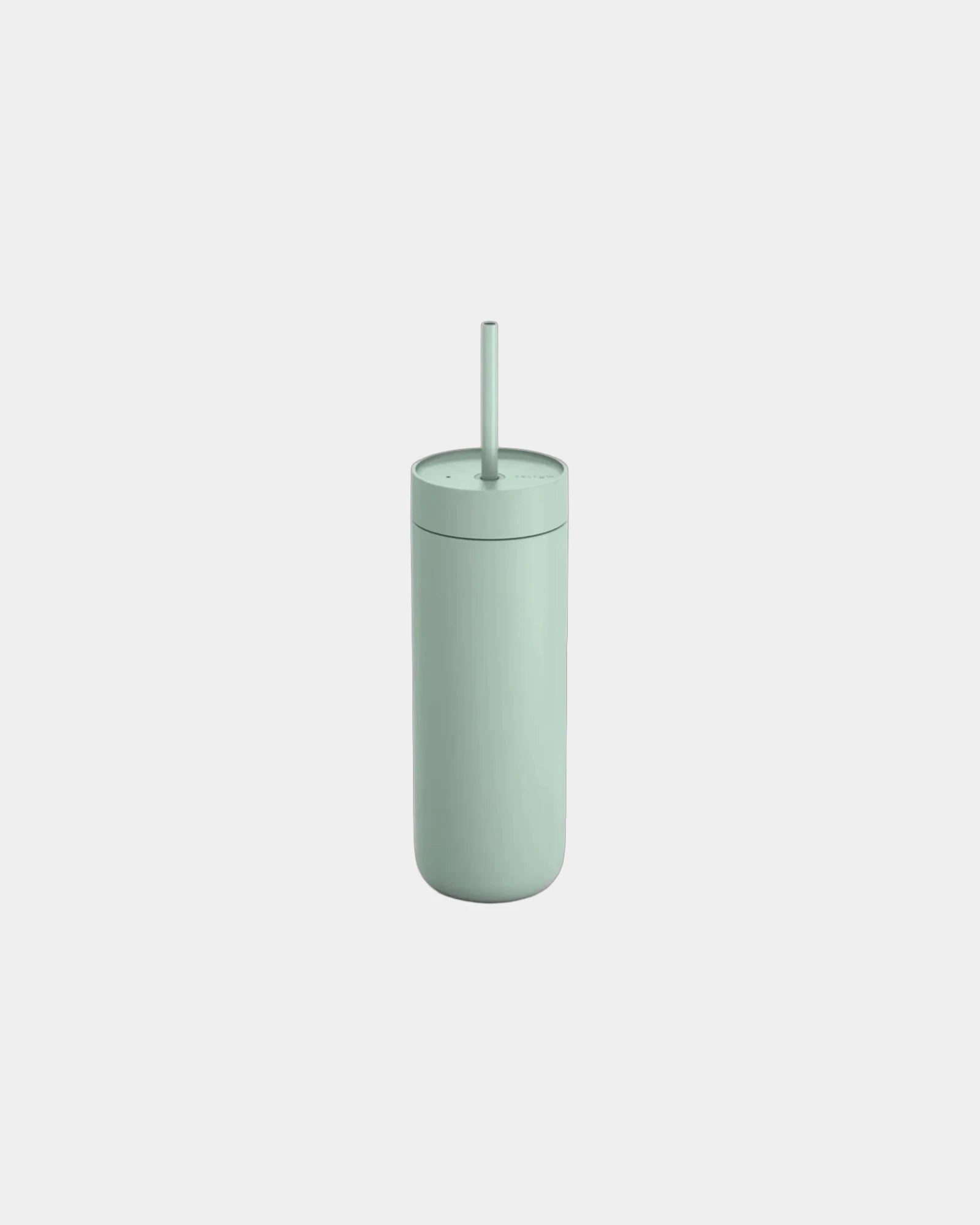 Custom ceramic-lined 20 oz insulated tumbler with straw - Mint Chip