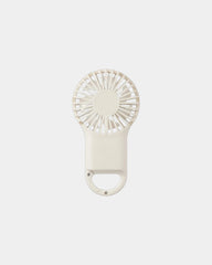 Custom rechargeable ABS clip-on USB fan - White