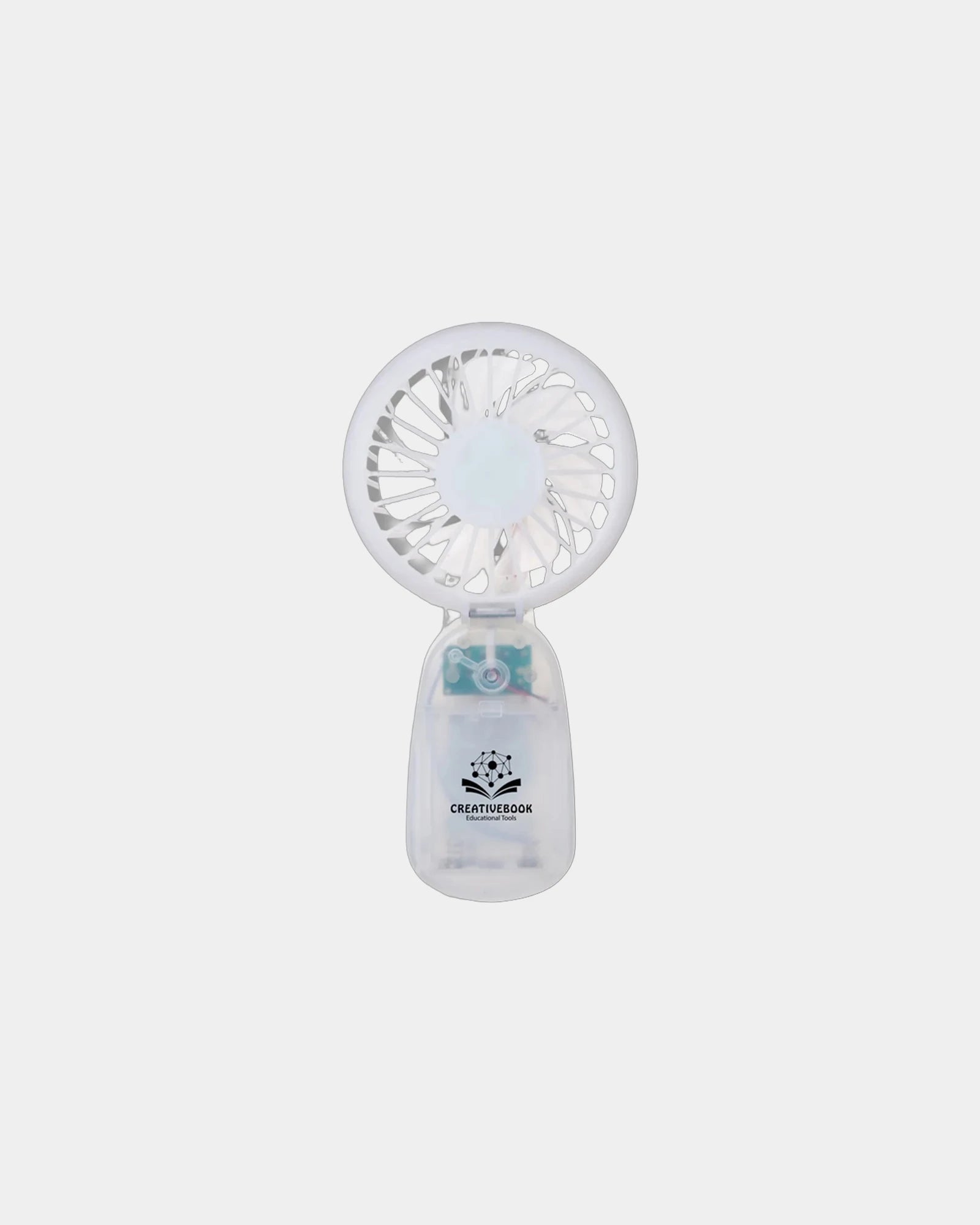 Custom ABS plastic clip-on fan with 3 speed settings - White