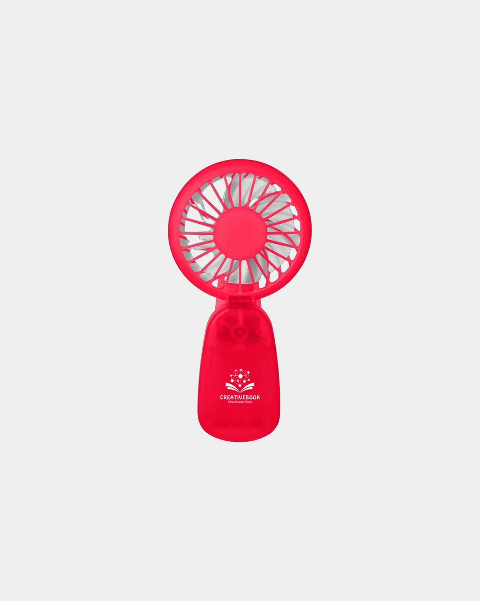 Custom ABS plastic clip-on fan with 3 speed settings - Liberty Red