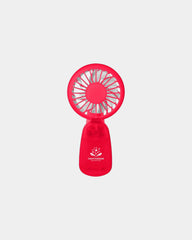 Custom ABS plastic clip-on fan with 3 speed settings - Liberty Red