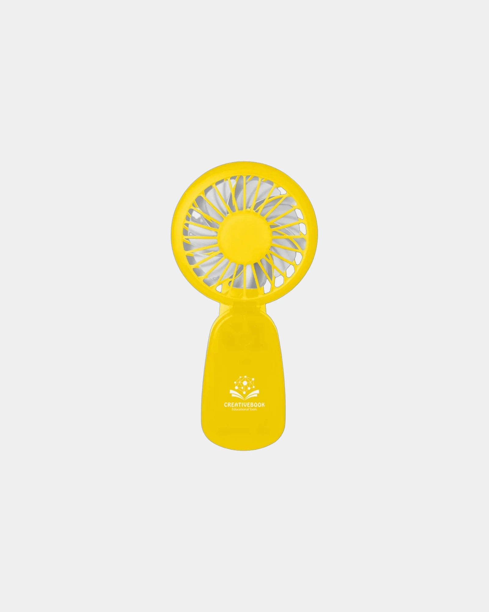 Custom ABS plastic clip-on fan with 3 speed settings - Sunny Yellow