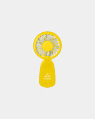 Custom ABS plastic clip-on fan with 3 speed settings - Sunny Yellow