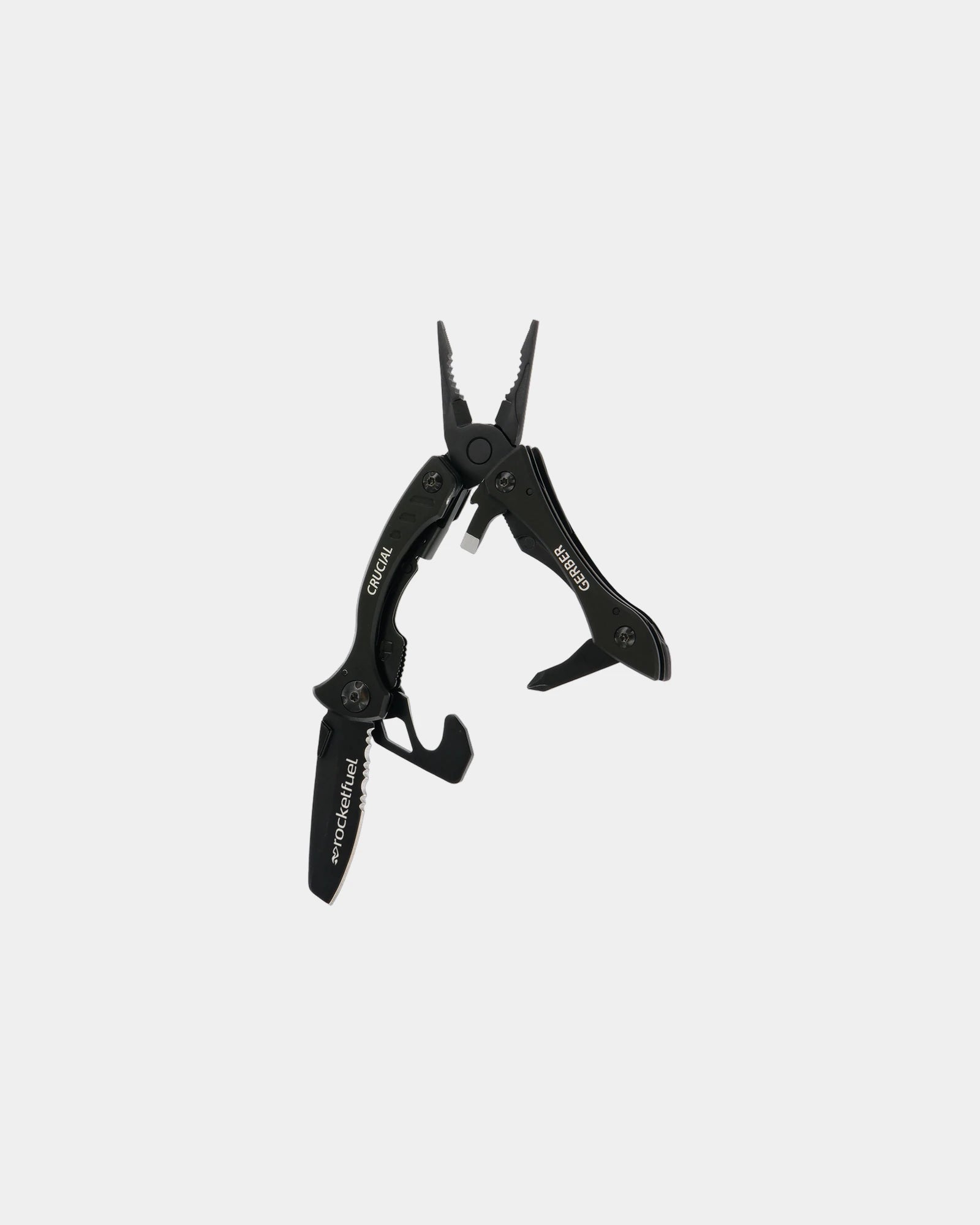 Custom stainless steel Gerber Crucial multi-tool - Black