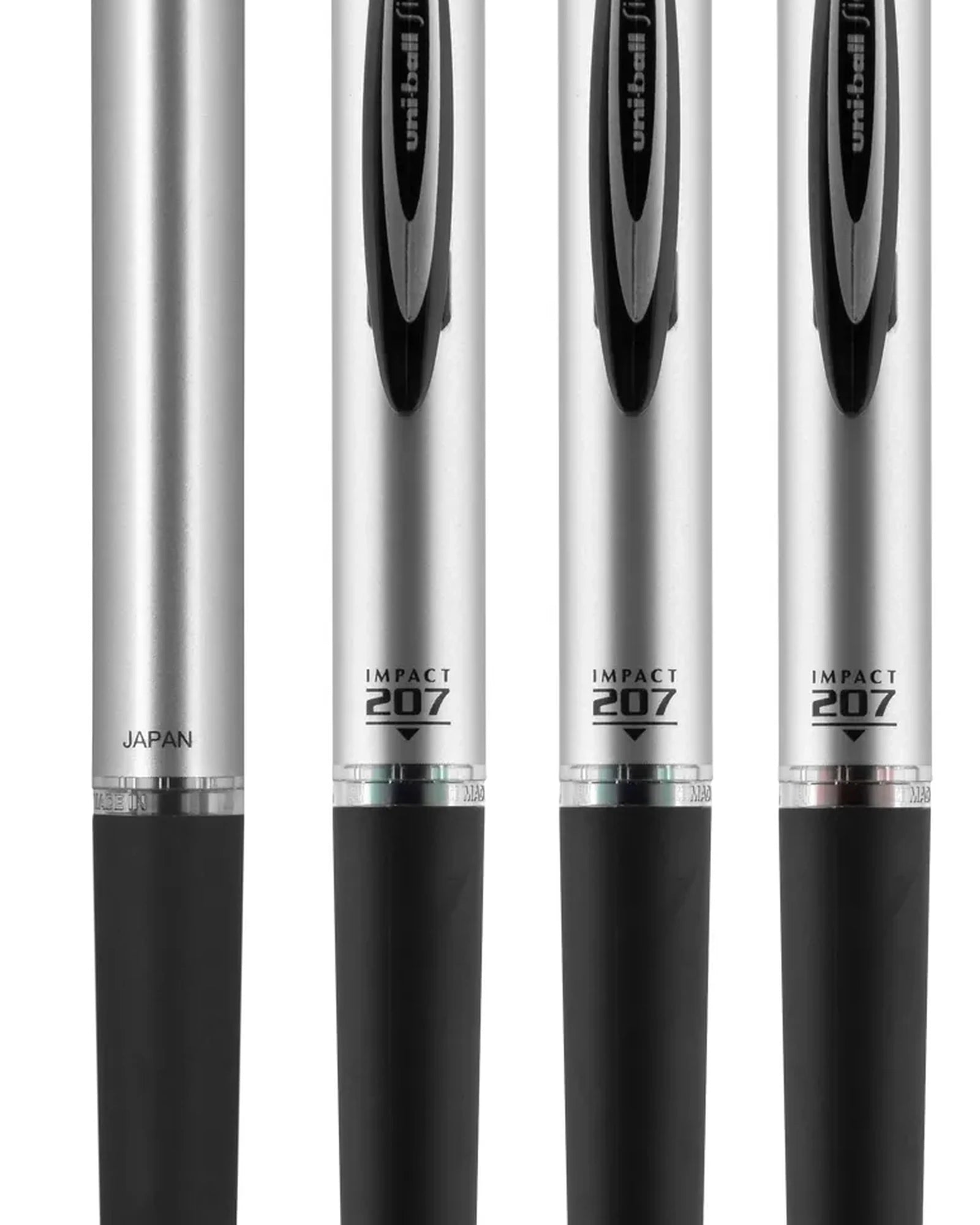 Custom 1.0mm gel ink retractable pen with rubber grip - 3