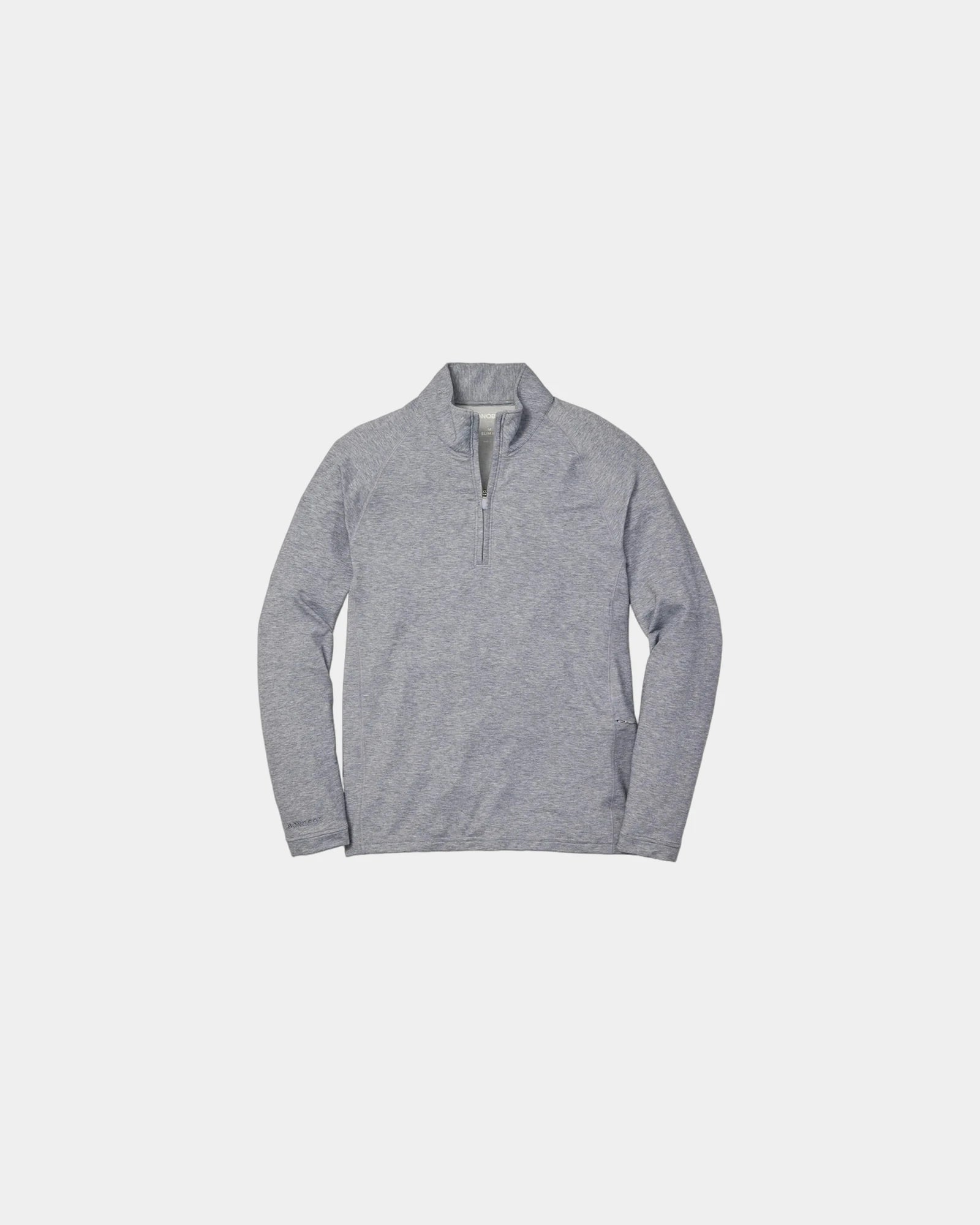 Custom UPF performance half-zip pullover for men - Gray