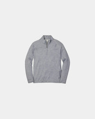 Custom UPF performance half-zip pullover for men - Gray