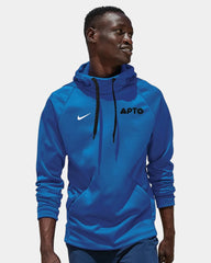 Custom polyester hoodie Nike Therma-FIT pullover fleece - Team Royal