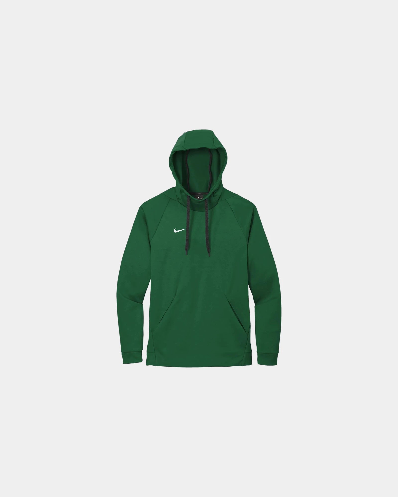 Custom polyester hoodie Nike Therma-FIT pullover fleece - Team Dark Green