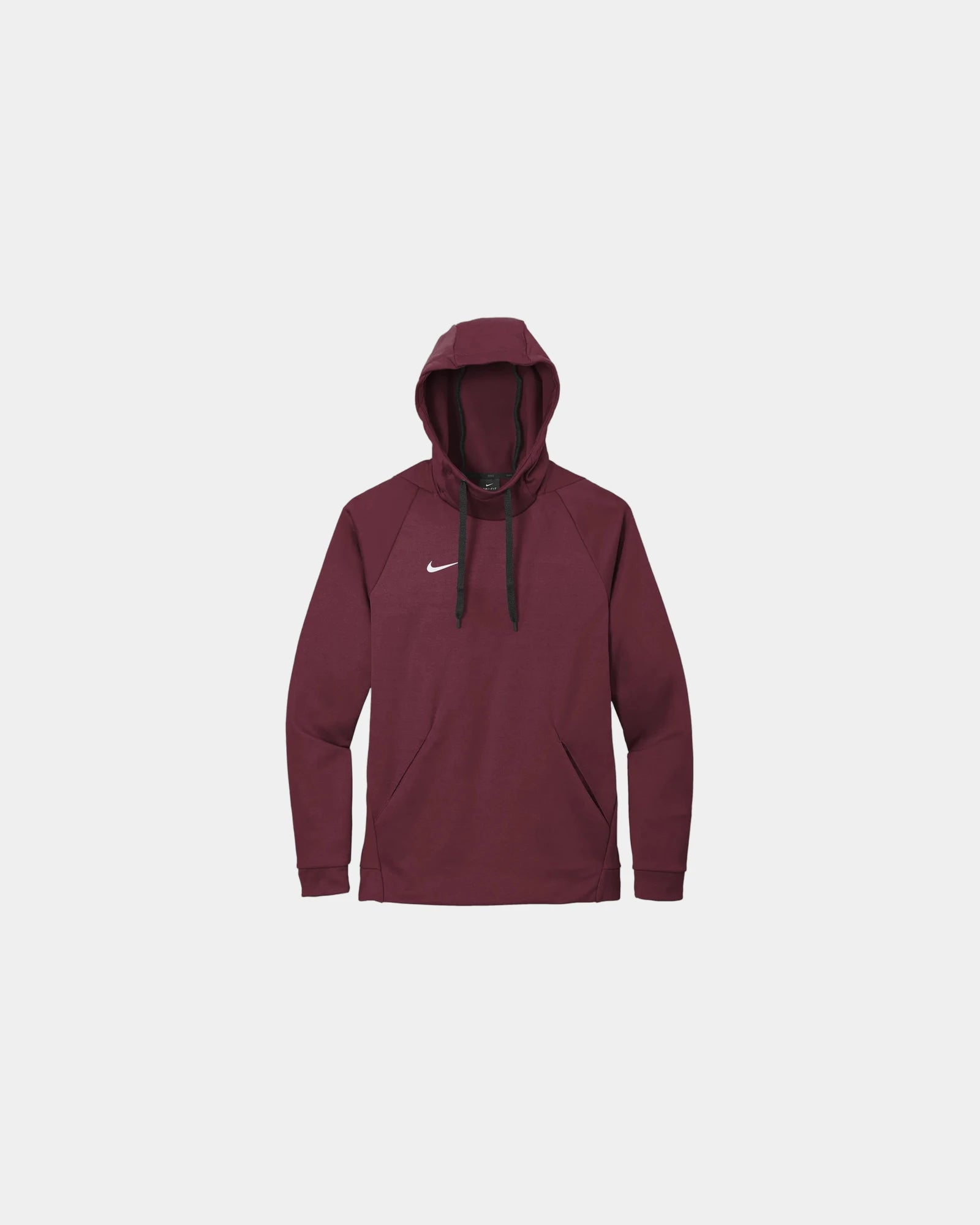Custom polyester hoodie Nike Therma-FIT pullover fleece - Team Dark Maroon