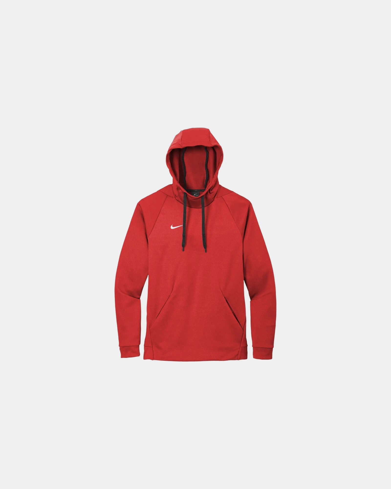 Custom polyester hoodie Nike Therma-FIT pullover fleece - Team Scarlet