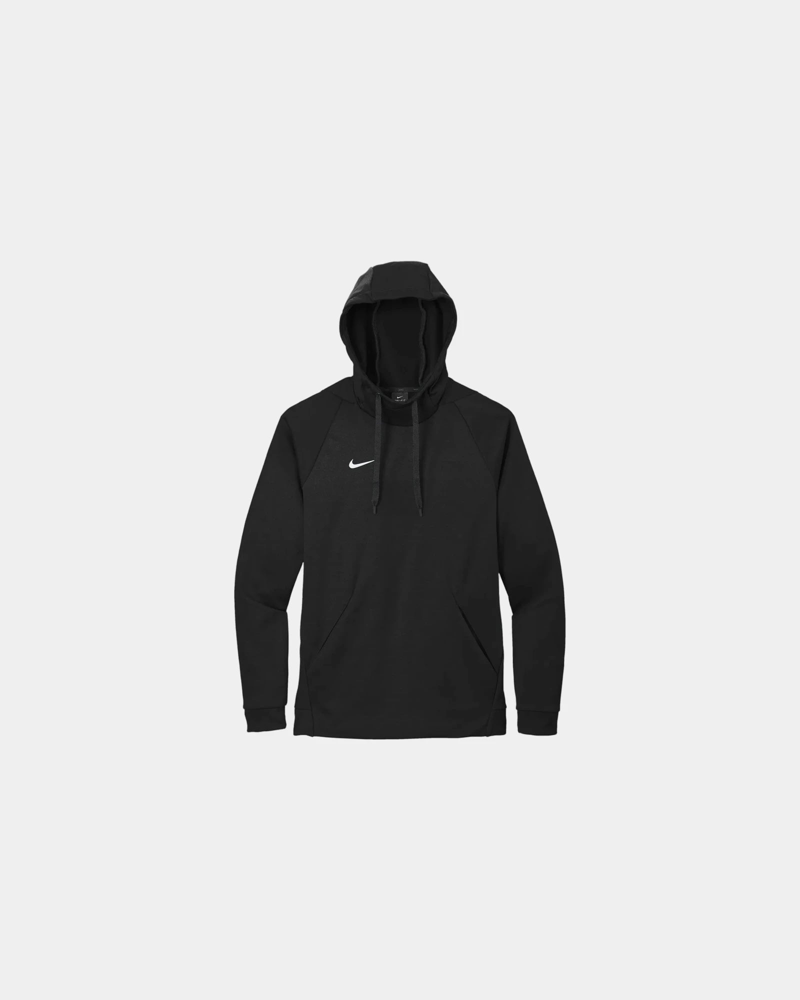 Custom polyester hoodie Nike Therma-FIT pullover fleece - Team Black