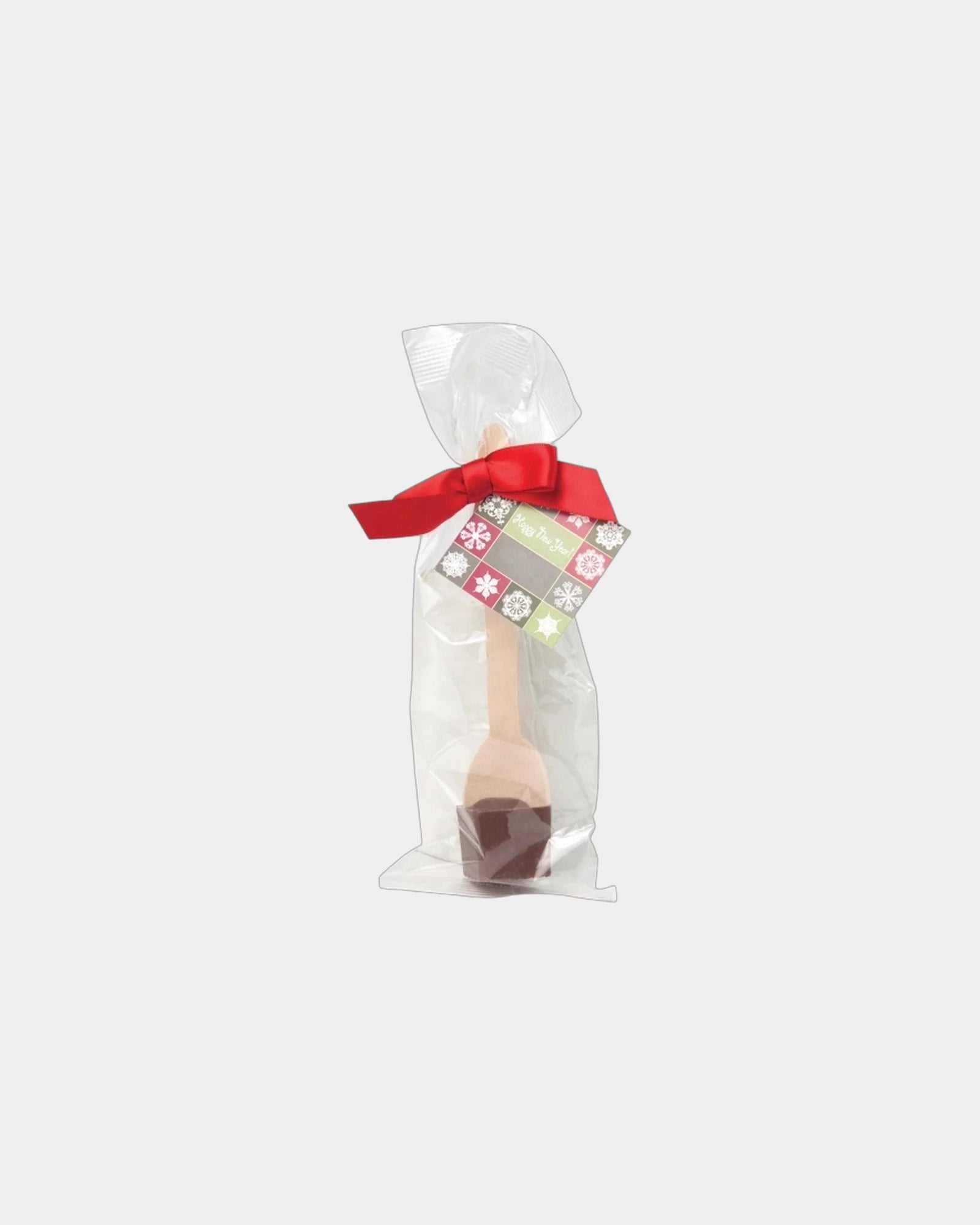Custom hot cocoa on a spoon holiday gift - Clear