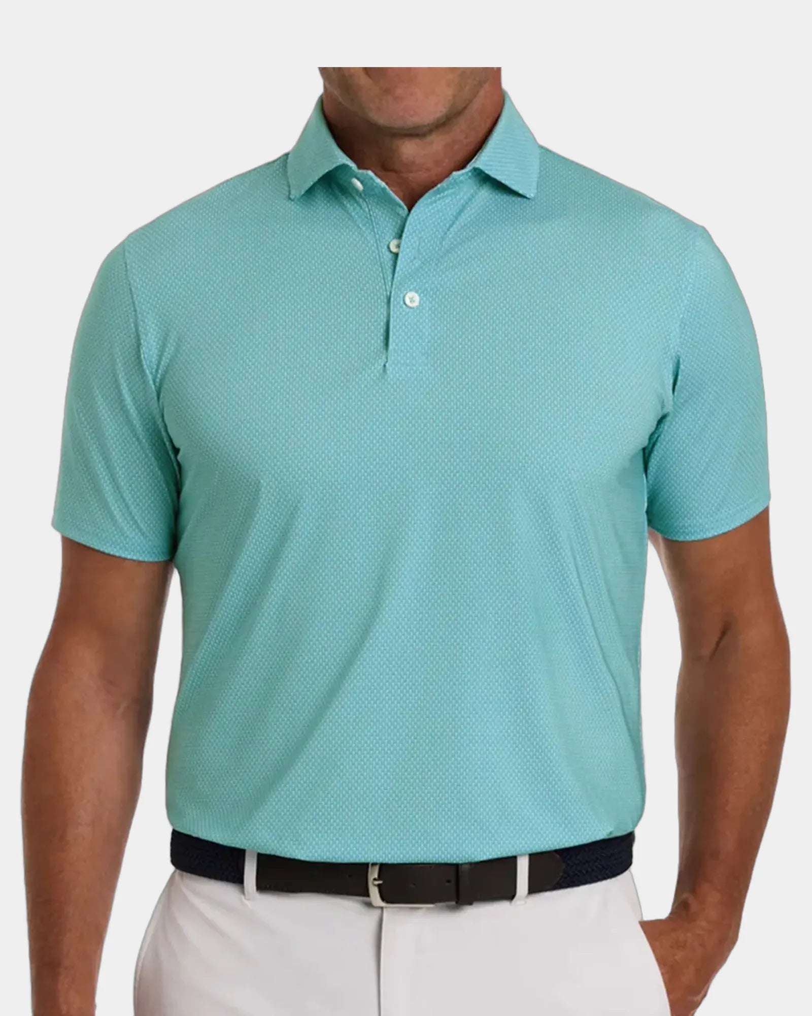 Custom UPF 50+ performance polo shirt for men - Harbor