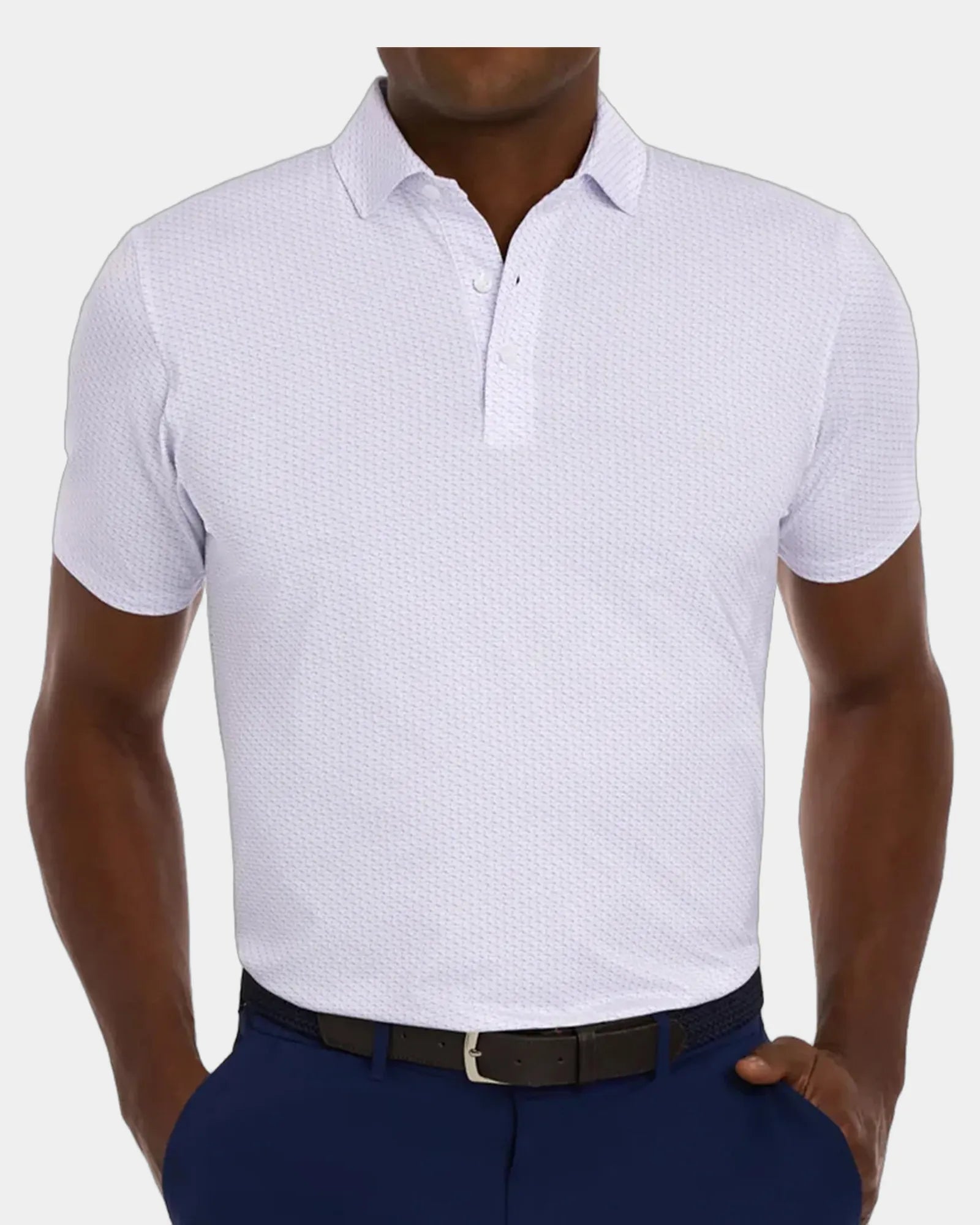 Custom UPF 50+ performance polo shirt for men - Tudor
