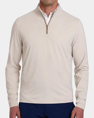 Custom UPF 50+ quarter-zip pullover for men's teams - Gray