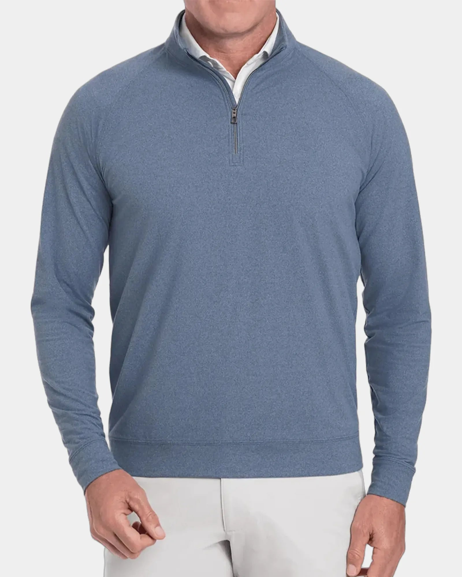 Custom UPF 50+ quarter-zip pullover with moisture-wicking - Andover