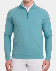 Custom UPF 50+ quarter-zip pullover with moisture-wicking - Harbor