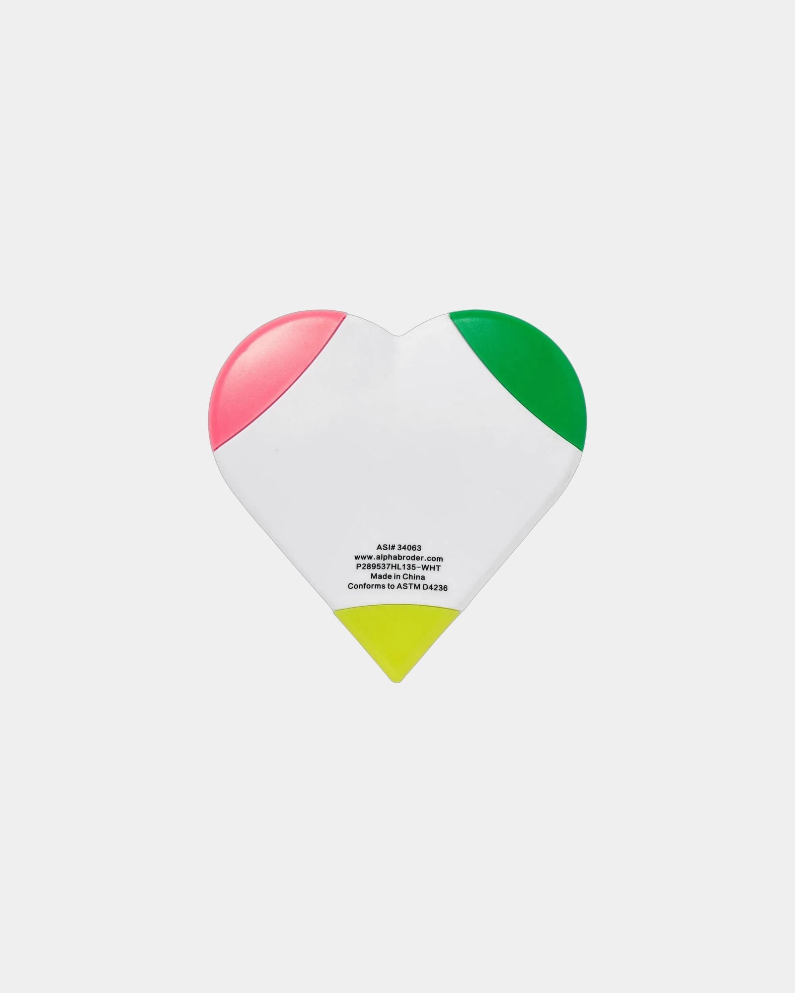 Custom heart-shaped neon highlighter three-in-one - 3