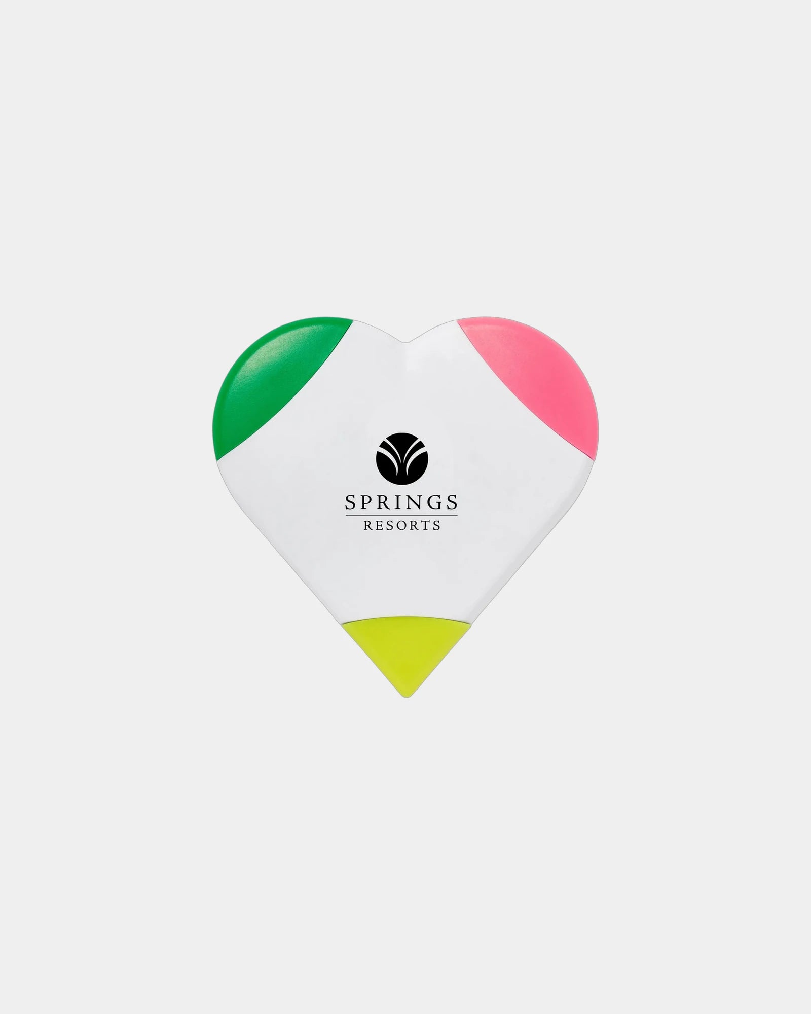 Custom heart-shaped neon highlighter three-in-one - White