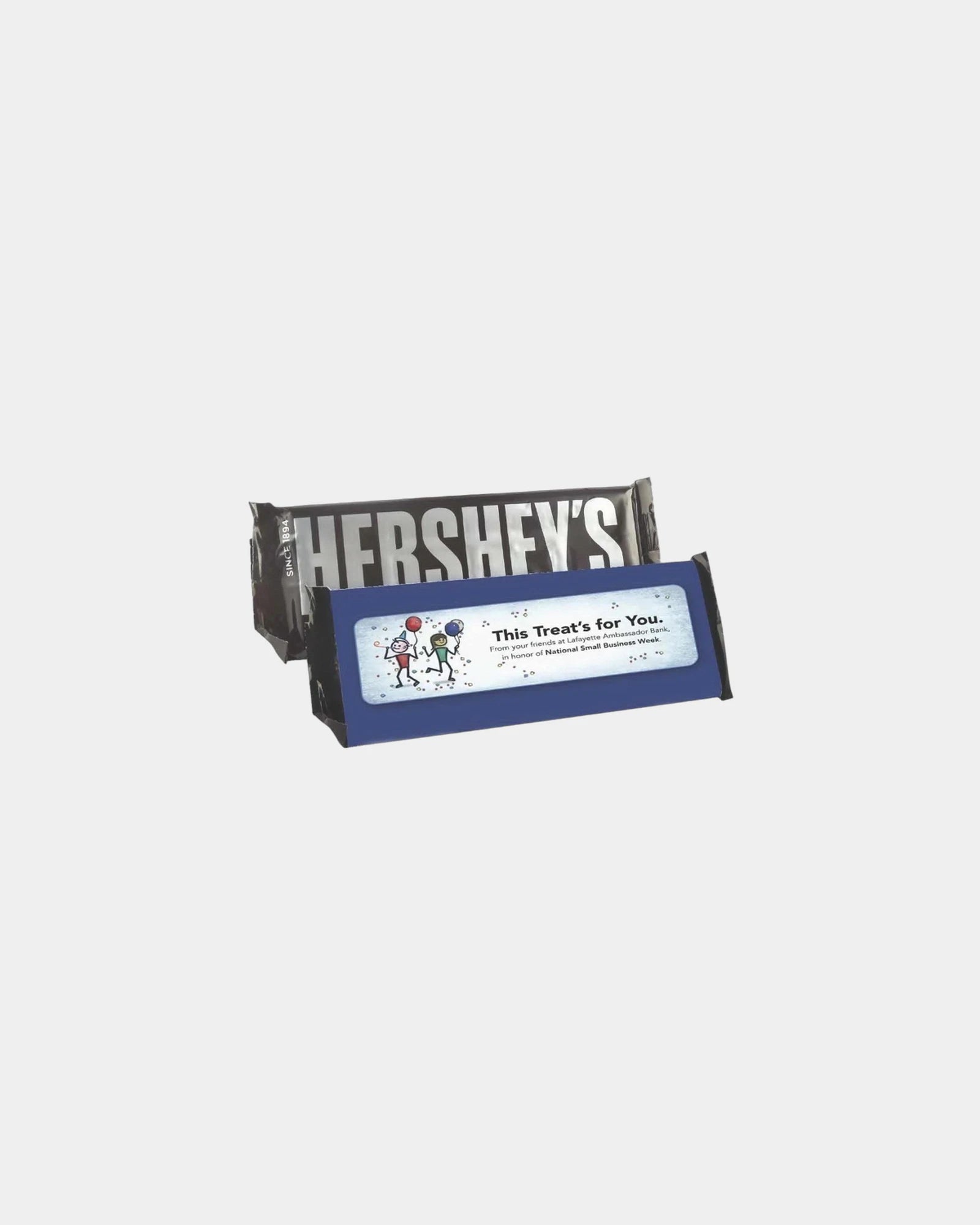 Custom overwrapped Hershey candy bar 1.55 oz - Custom
