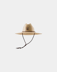 Custom packable palm straw hat with logo print - 2