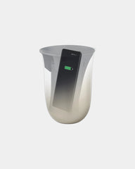 Custom wireless charger Lexon Oblio phone sanitizer - White