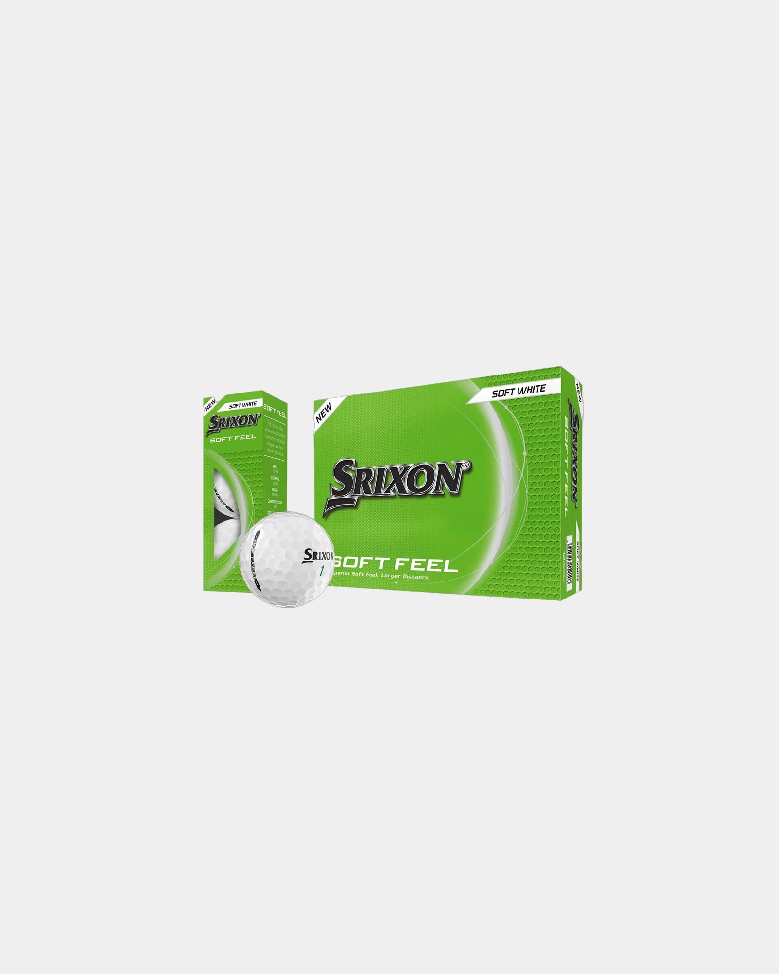 Custom printed soft feel golf balls for corporate events - White
