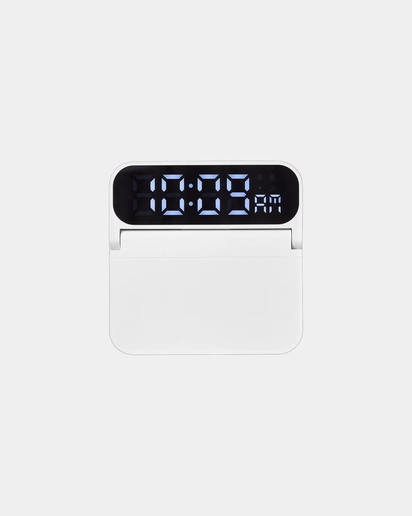 Custom wireless charging alarm clock fast charge - White