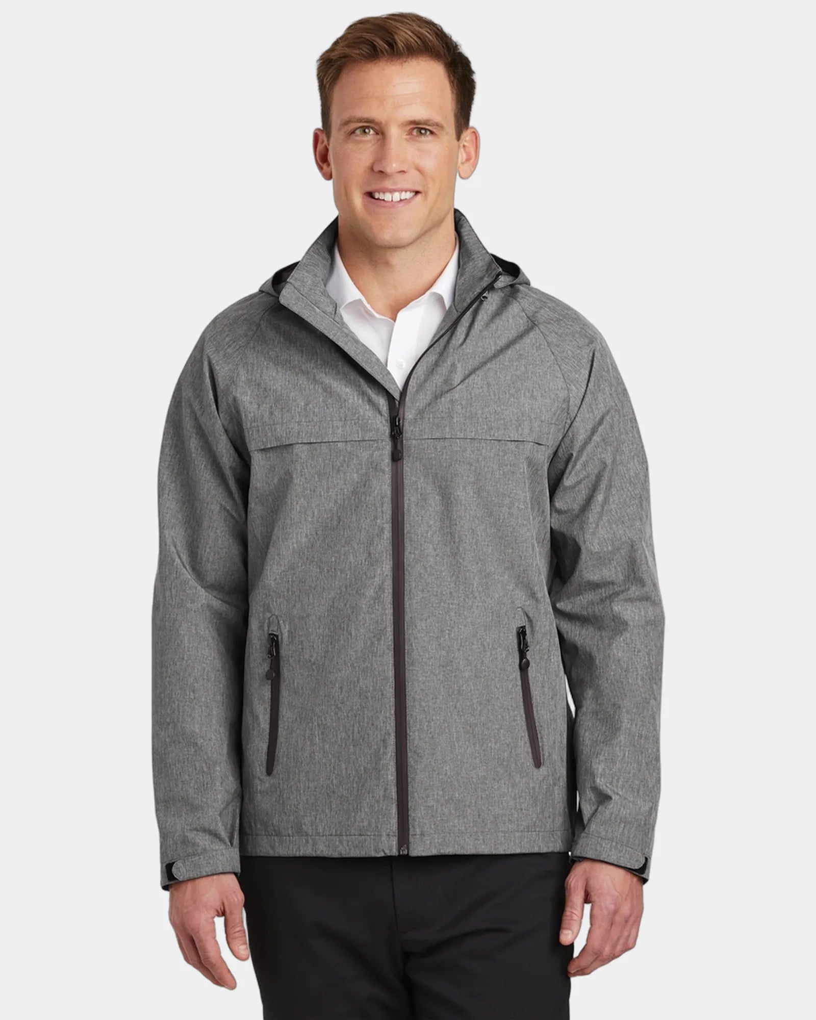 Custom waterproof jacket Port Authority Torrent - Dark Grey Heather