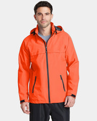 Custom waterproof jacket Port Authority Torrent - Orange Crush