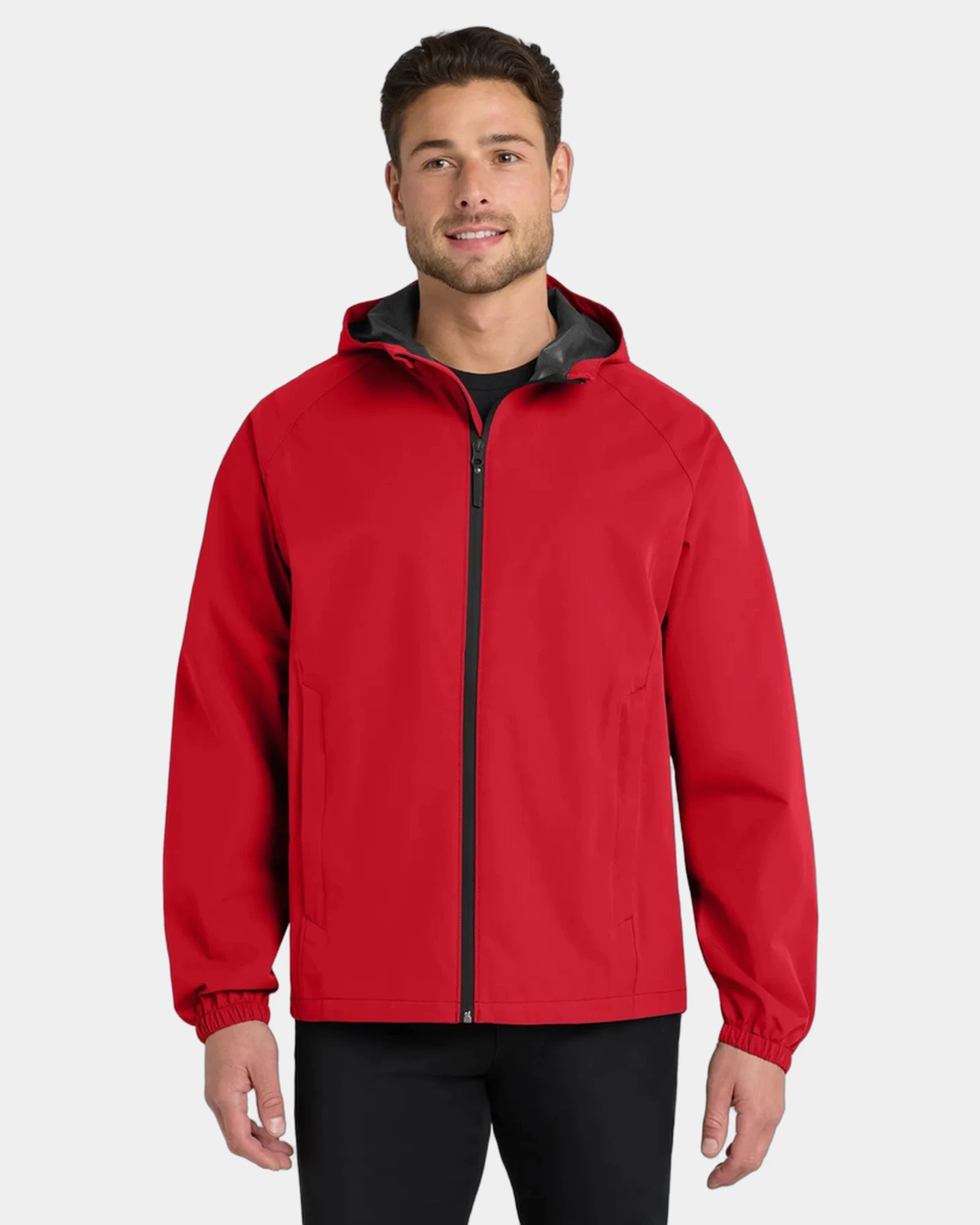 Custom waterproof Port Authority Essential Rain Jacket - Deep Red