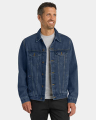 Custom Port Authority modern-fit denim jacket - Denim