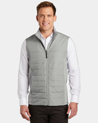 Custom insulated vest Port Authority Collective layer - Gusty Grey
