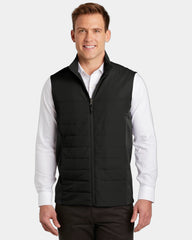 Custom insulated vest Port Authority Collective layer - Deep Black