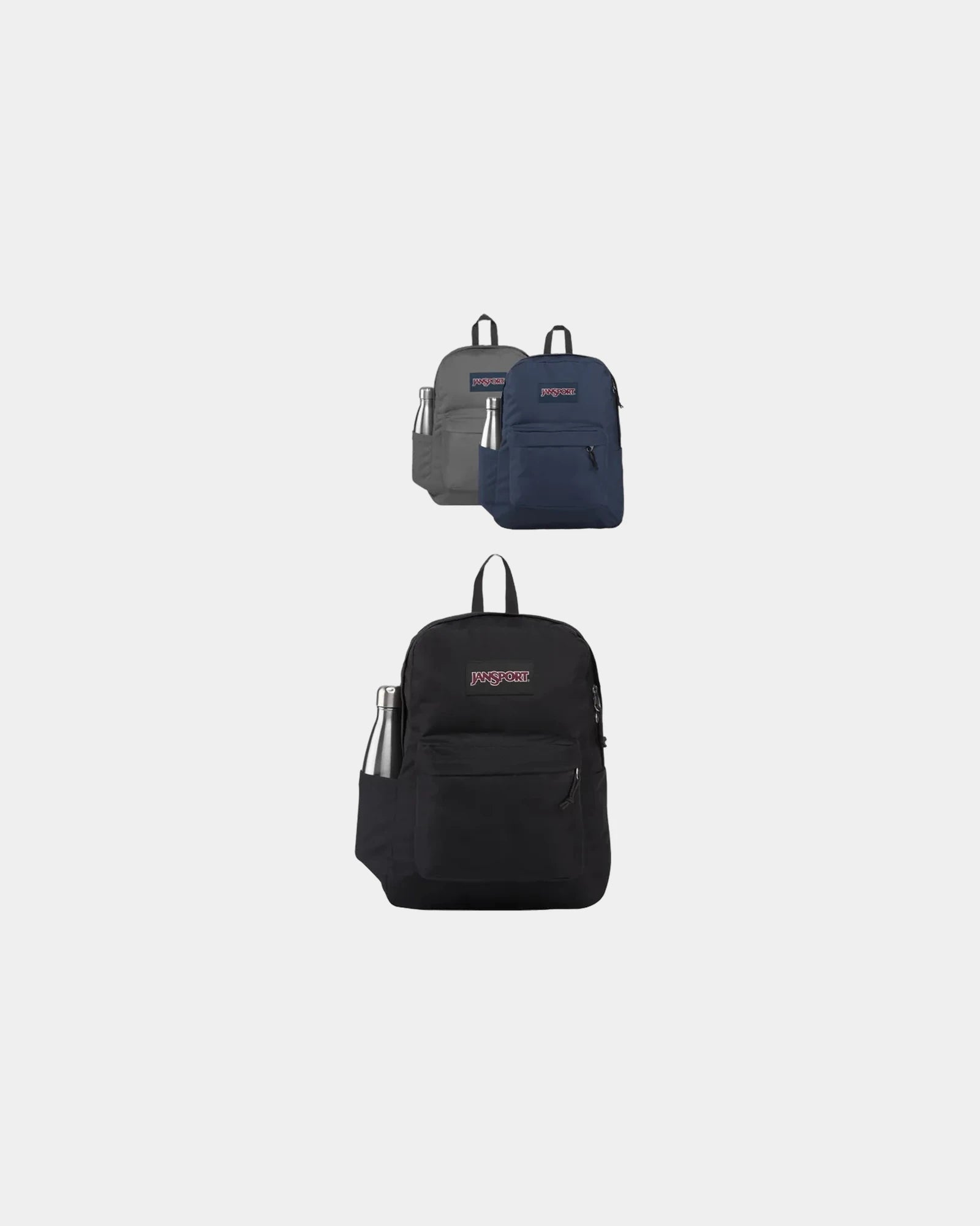 Custom 25-liter polyester backpack with organizer pocket - Black