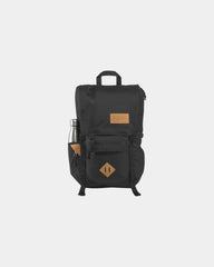 Custom 28L laptop backpack with bonded leather trim - 3