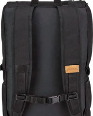 Custom 28L laptop backpack with bonded leather trim - 14