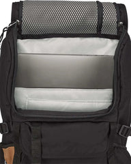 Custom 28L laptop backpack with bonded leather trim - 15