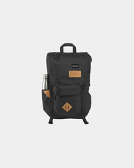 Custom 28L laptop backpack with bonded leather trim - 1