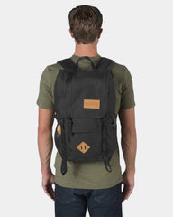 Custom 28L laptop backpack with bonded leather trim - 4
