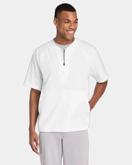 Custom moisture-wicking Sport-Tek Repeat 1/2-Zip jacket - White