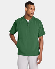 Custom moisture-wicking Sport-Tek Repeat 1/2-Zip jacket - Forest Green