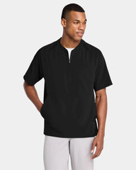 Custom moisture-wicking Sport-Tek Repeat 1/2-Zip jacket - Black