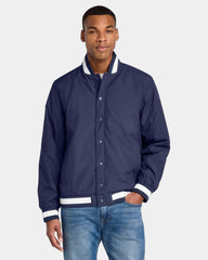 Custom insulated varsity jacket Sport-Tek letterman - True Navy