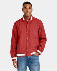 Custom insulated varsity jacket Sport-Tek letterman - Deep Red
