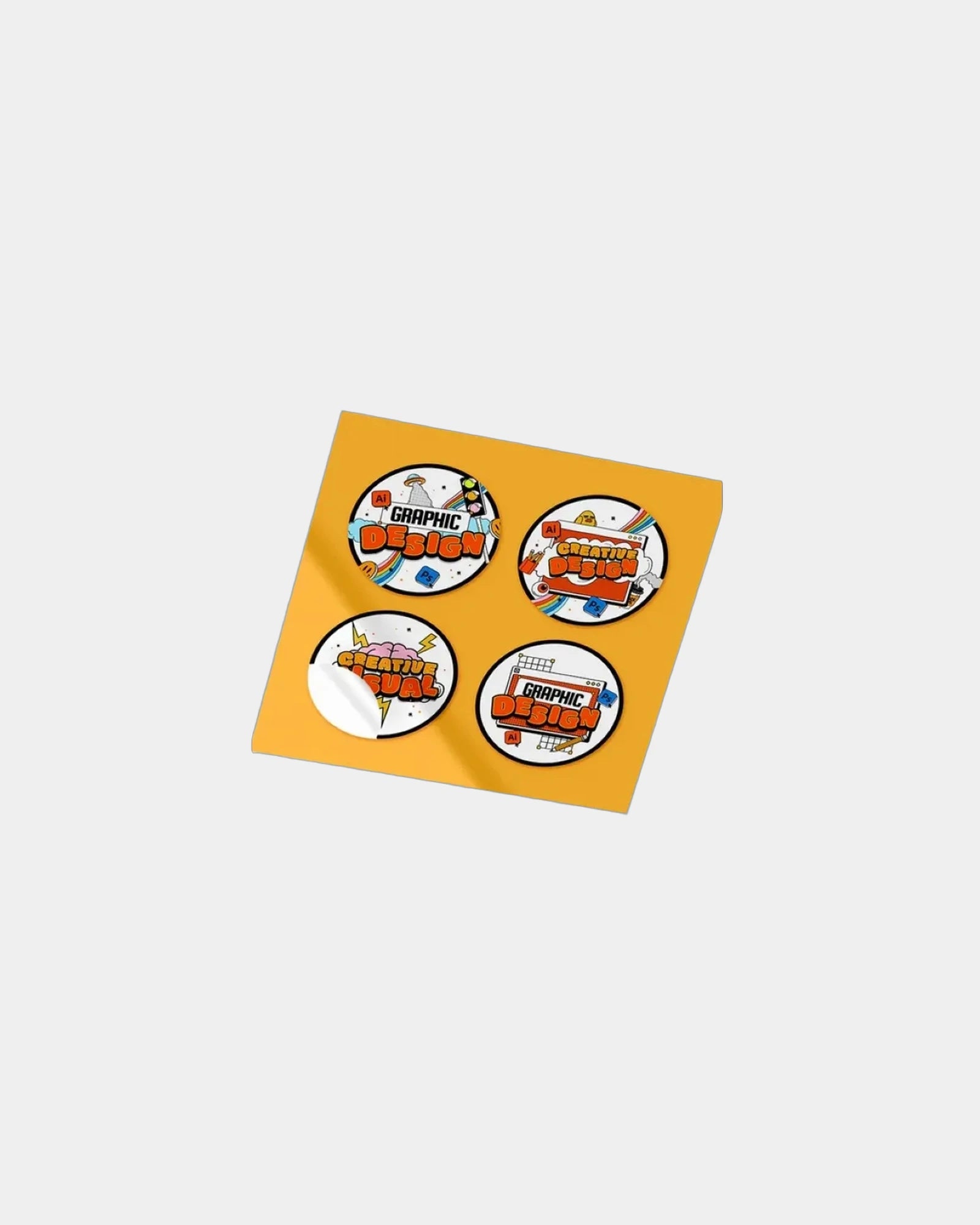 Custom full-color vinyl sticker sheets for brands - Custom
