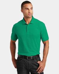Custom pique polo Port Authority Core Classic - Bright Kelly Green