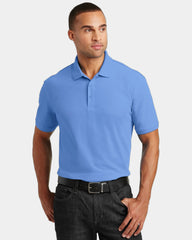 Custom pique polo Port Authority Core Classic - Carolina Blue
