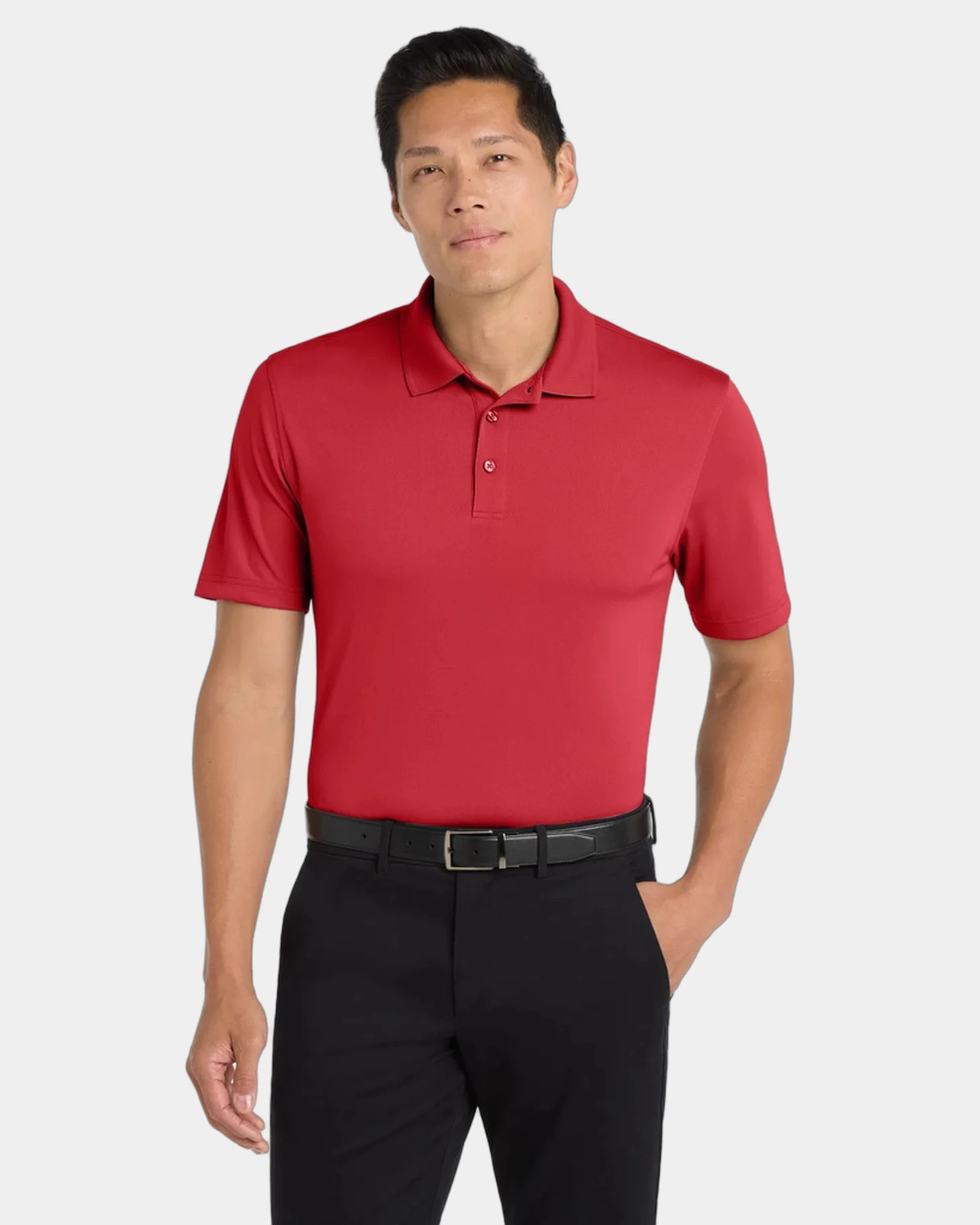 Custom UPF 30 Port Authority Dry Zone UV Micro-Mesh Polo - Rich Red